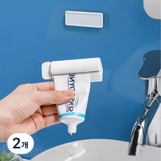 InMUSE 可拆卸磁吸式牙膏擠壓器, 白色, 2個