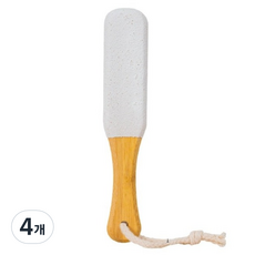 캐롤링 대나무 발 각질 제거기, 61.5g, 4개, 1개입