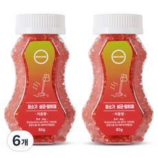 除臭芳香劑 葡萄柚香, 80g, 6個