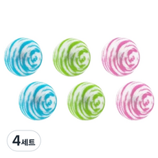 원이네 다용도 욕실 수세미 청소볼 2p x 3종 세트, 블루, 핑크, 그린, 4세트