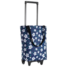 Tiger Pavilion 虎閣 可折疊輕便購物車, 白色花朵, 1個