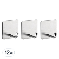 월드크린 스텐 후크 도구걸이 L타입, 12개