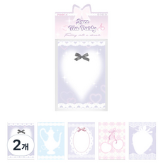 Maket Gamseong 夢想便條紙系列, 蕾絲茶會, 2個, 6入