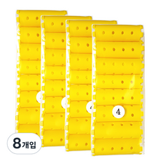 三和 豐盈定型髮捲 4號 8入, 單一顏色, 8個