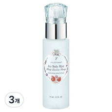 질스튜어트 뷰티 민티 러셔스 베리 아이시 바디 미스트, 3개, 75ml