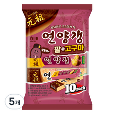 HAITAI 海太 煉羊羹 紅豆+地瓜 10入, 530g, 5個