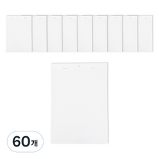 A4 PP 경질봉투 작업지시서 세로형 EP0037E, 투명, 60개