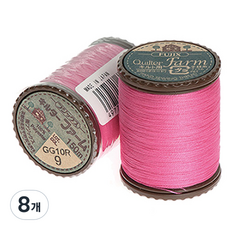 FUJIX Ltd. 富士克 Farm 鋪棉線, 9亮粉紅色, 8個
