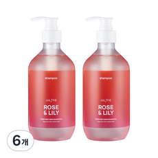 줄라이미 퍼퓸 헤어 샴푸 로즈앤릴리, 500ml, 6개