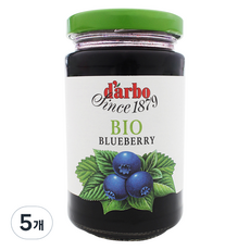 다보 유기농 블루베리잼, 260g, 5개