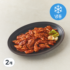 꾸브닝 국내산 닭목살로 만든 불향가득 매콤닭목살 (냉동), 2개, 400g