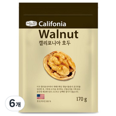 豐富的棕櫚堅果加州核桃, 170g, 6個