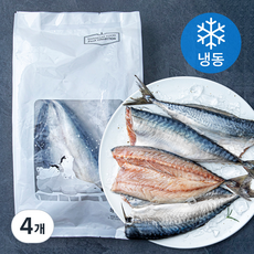 신세계푸드 프레시컬렉션 국내산 손질 고등어 4미 (냉동), 700g, 4개