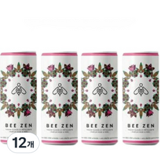 비젠 로즈 앤 허니 유기농 탄산음료, 12개, 250ml