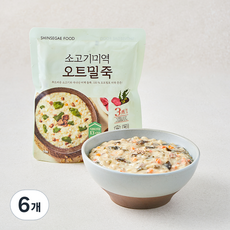 신세계푸드 소고기미역 오트밀죽, 300g, 6개