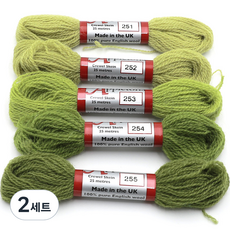 JoyJasu Appleton 羊毛繡線 5件組, 2套, 251, 252, 253, 254, 255