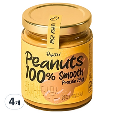 프로젝트에이치 삼립 리치피넛버터 스무스, 4개, 200g