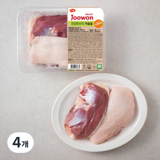 주원산오리 건강한오리 가슴살, 500g, 4개