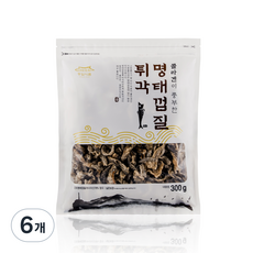 동일식품 콜라겐이 풍부한 명태껍질튀각, 300g, 6개