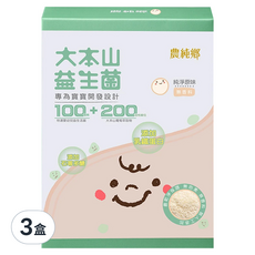 農純鄉 大本山益生菌粉 純淨原味, 30包, 2g, 3盒