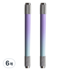 미소로운 양방향 연필깍지, 그라데이션퍼플블루, 6개