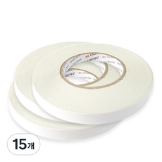 EMPIRE 工業用強力雙面膠帶 1.2cm x 50m, 白色, 15個