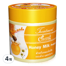 케어링 허니밀크 헤어 트리트먼트, 250ml, 4개