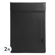 東亞PMS A4文件皮革文件板 高級款, 黑色, 2個