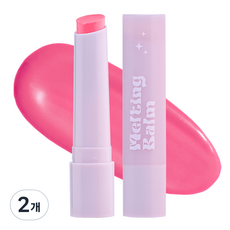 DermaFactory 柔光融化潤唇膏, 2.3g, PK01 冷豔夏娃粉, 2個