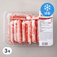 도드람한돈 대패 목심 구이용 (냉동), 1kg, 3개