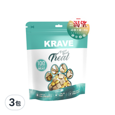 KRAVE 渴望 新鮮土雞佐鱉蛋凍乾, 新鮮土雞, 80g, 3包