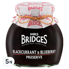 미세스브릿지 블랙커런트 블루베리 프리저브, 340g, 5개