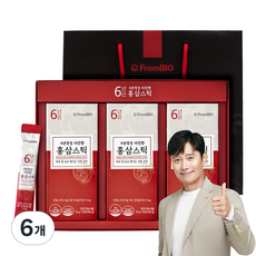 FromBIO 6年誠意更濃郁的紅蔘條 10入+購物袋, 100g, 6個