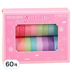 케이론 귀여운 마스킹 테이프 20종, 마카롱컬러, 3개