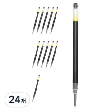 PILOT 百樂 G-2 專用替芯 1.0mm BLS-G2-10, 黑色, 24個