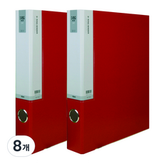 마이다스 D링 합지 바인더 인덱스형 3공 A4 3cm, 적색, 8개