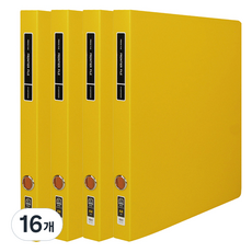 炫風 D型環 Frontier 活頁夾 文件夾 高級 不透明 2cm 3孔 A4, 16個, 黃色
