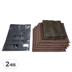 咖啡師術科C2掛頸式圍裙 + 亞麻布2件 + 純棉咖啡廳抹布5件組, 黑色(圍裙), 棕色(亞麻布), 棕色(抹布), 2套