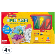 TORU 東亞 嬰兒蠟筆, 15色, 4個
