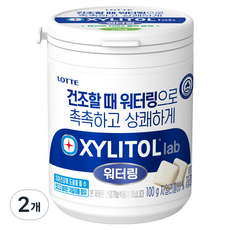 롯데자일리톨 lab 워터링, 100g, 2개