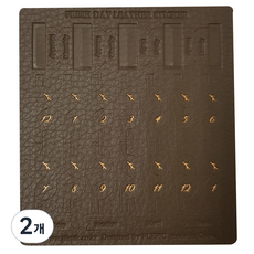 플레픽 프레쉬 데이 레더 인덱스 스티커 French Brown, 2개