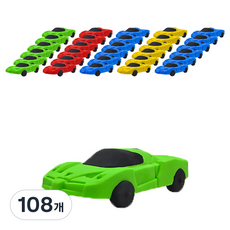 블루마토 부릉부릉 레이싱카 지우개 ERS002 4종, 랜덤 발송, 108개