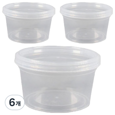 UNIQUE HOUSE HOME DECO 多用途透明旋蓋密封保鮮罐, 3號 350ml, 6個