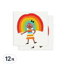 TATTLY 紋身貼紙, 彩虹女孩, 12個