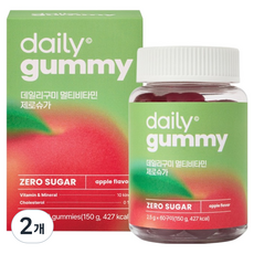 데일리구미 멀티비타민 제로슈가 60정, 150g, 2개