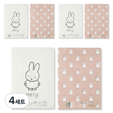 米菲 L型資料夾 2款 x 3入組, 4套, 白色, 米色