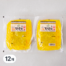 싱그람 꼬들단무지, 300g, 12개
