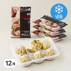 비바쿡 한입 매운 찐만두 (냉동), 180g, 12개
