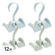 RIVERGREEN 旋轉式多功能包包整理掛架, 藍色 + 綠色, 12個