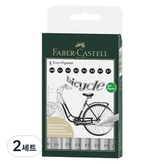 FABER-CASTELL 輝柏 生態顏料筆 8 支套裝, 黑色, 2套